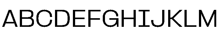 Formula Semi Extended Regular Font UPPERCASE