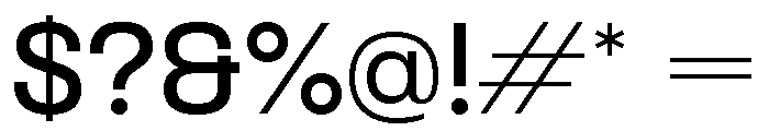 Formula Semi Extended Semibold 2 Font OTHER CHARS