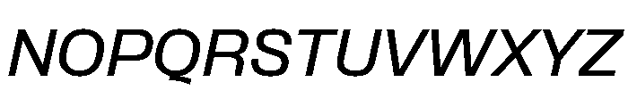 Formula Semi Extended Semibold Italic 2 Font UPPERCASE
