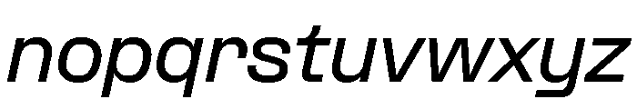 Formula Semi Extended Semibold Italic 2 Font LOWERCASE
