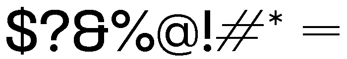 Formula Semi Extended Semibold Font OTHER CHARS