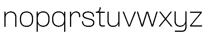 Formula Semi Extended Thin 2 Font LOWERCASE