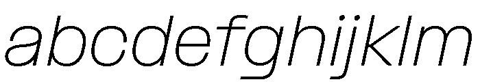 Formula Semi Extended Thin Italic FONT