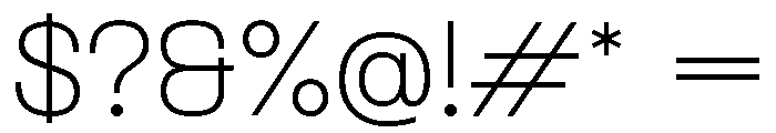 Formula Semi Extended Thin Font OTHER CHARS
