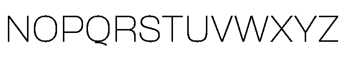 Formula Semi Extended Thin Font UPPERCASE