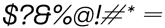 Formula SemiExtended Variable Regular 2 Font OTHER CHARS