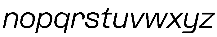 Formula SemiExtended Variable Regular 2 Font LOWERCASE