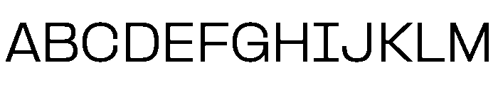 Formula SemiExtended Variable Regular Font UPPERCASE