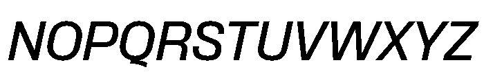 Formula Semibold Italic Font UPPERCASE