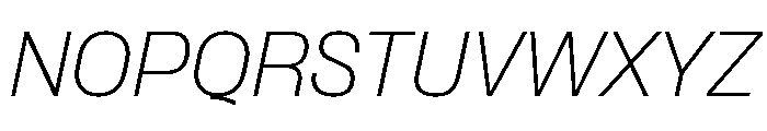 Formula Thin Italic Font UPPERCASE