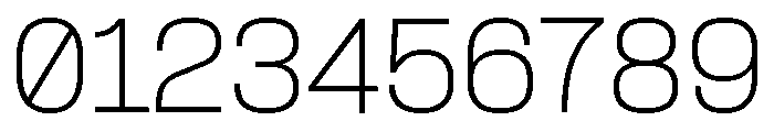 Formula Thin Font OTHER CHARS