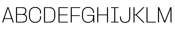 Formula Thin Font UPPERCASE