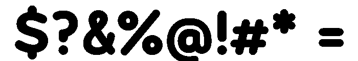 Formulate Bold Font OTHER CHARS