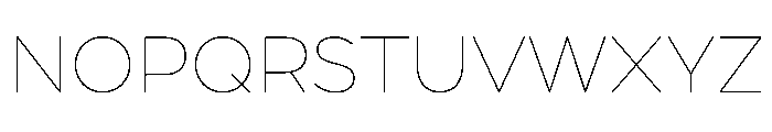 Formulate ExtraLight Font UPPERCASE