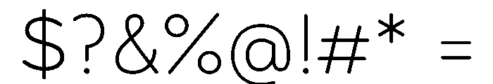 Formulate Light Font OTHER CHARS