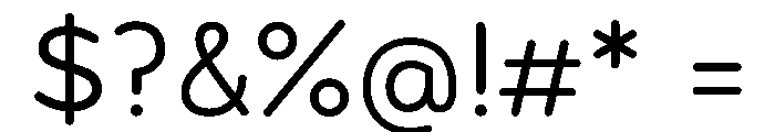 Formulate Regular Font OTHER CHARS