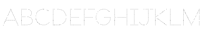 FormulateDecor Dots Font UPPERCASE