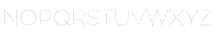 FormulateDecor Dots Font UPPERCASE
