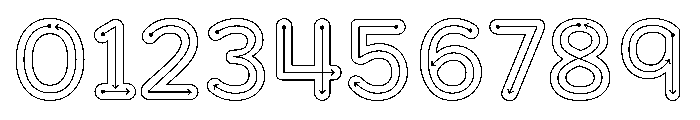 FormulateDecor LightArrows Font OTHER CHARS