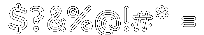 FormulateDecor LightArrows Font OTHER CHARS