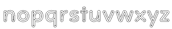FormulateDecor LightArrows Font LOWERCASE