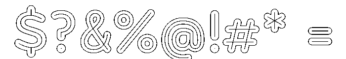 FormulateDecor LightInline Font OTHER CHARS