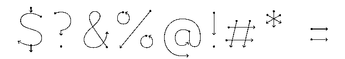 FormulateLayer Arrows Font OTHER CHARS