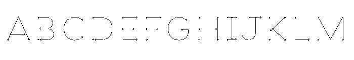 FormulateLayer Arrows Font UPPERCASE