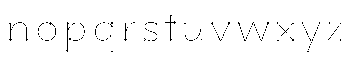 FormulateLayer Arrows Font LOWERCASE