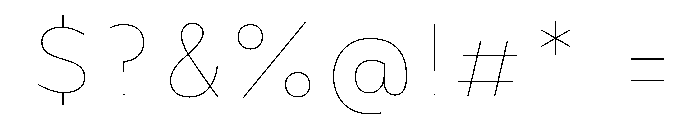 FormulateLayer Inline Font OTHER CHARS
