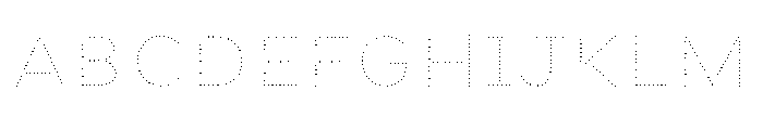 FormulateLayer InlineDots Font UPPERCASE