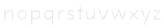 FormulateLayer InlineDots Font LOWERCASE