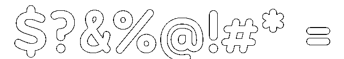 FormulateLayer OutlineLight Font OTHER CHARS