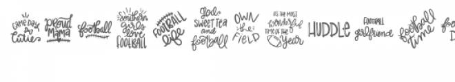 football sayings dingbat font Font LOWERCASE