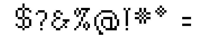 Folk Art Block Font OTHER CHARS