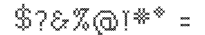 Folk Art Cross Font OTHER CHARS