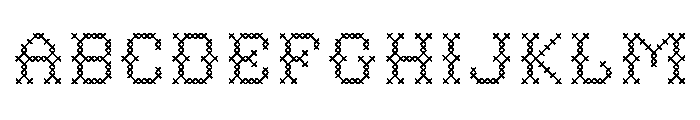 Folk Art Cross Font UPPERCASE