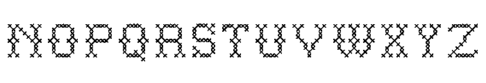 Folk Art Cross Font UPPERCASE