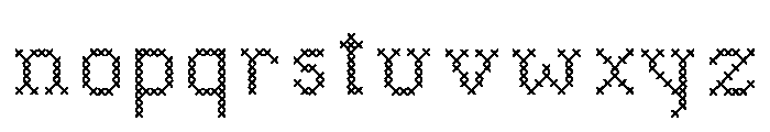 Folk Art Cross Font LOWERCASE