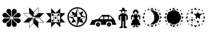 Folk Art Extras Font OTHER CHARS