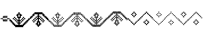 Folk Art Extras Font LOWERCASE