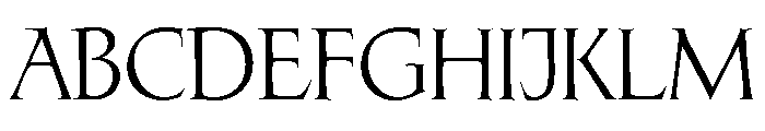 Folkwang Regular Font UPPERCASE