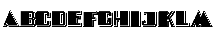 Fonti Matteo Fill Shaded Font UPPERCASE