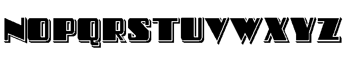 Fonti Matteo Fill Shaded Font LOWERCASE