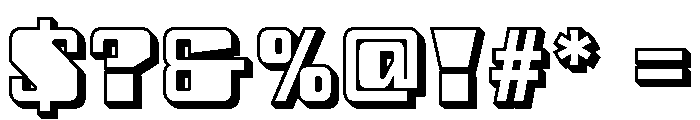 Fonti Matteo Outline Shaded Font OTHER CHARS