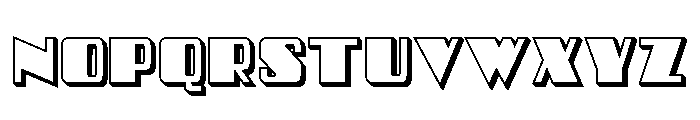 Fonti Matteo Outline Shaded Font UPPERCASE