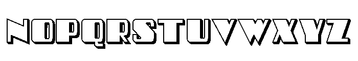 Fonti Matteo Outline Shaded Font LOWERCASE