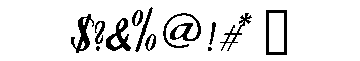 Forelle Regular Font OTHER CHARS