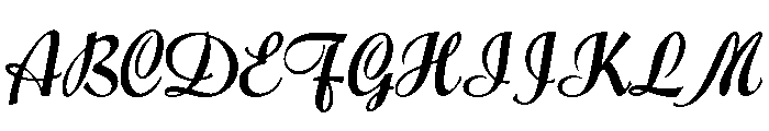 Forelle Regular Font UPPERCASE