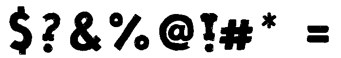 Forest Trail Regular Font OTHER CHARS